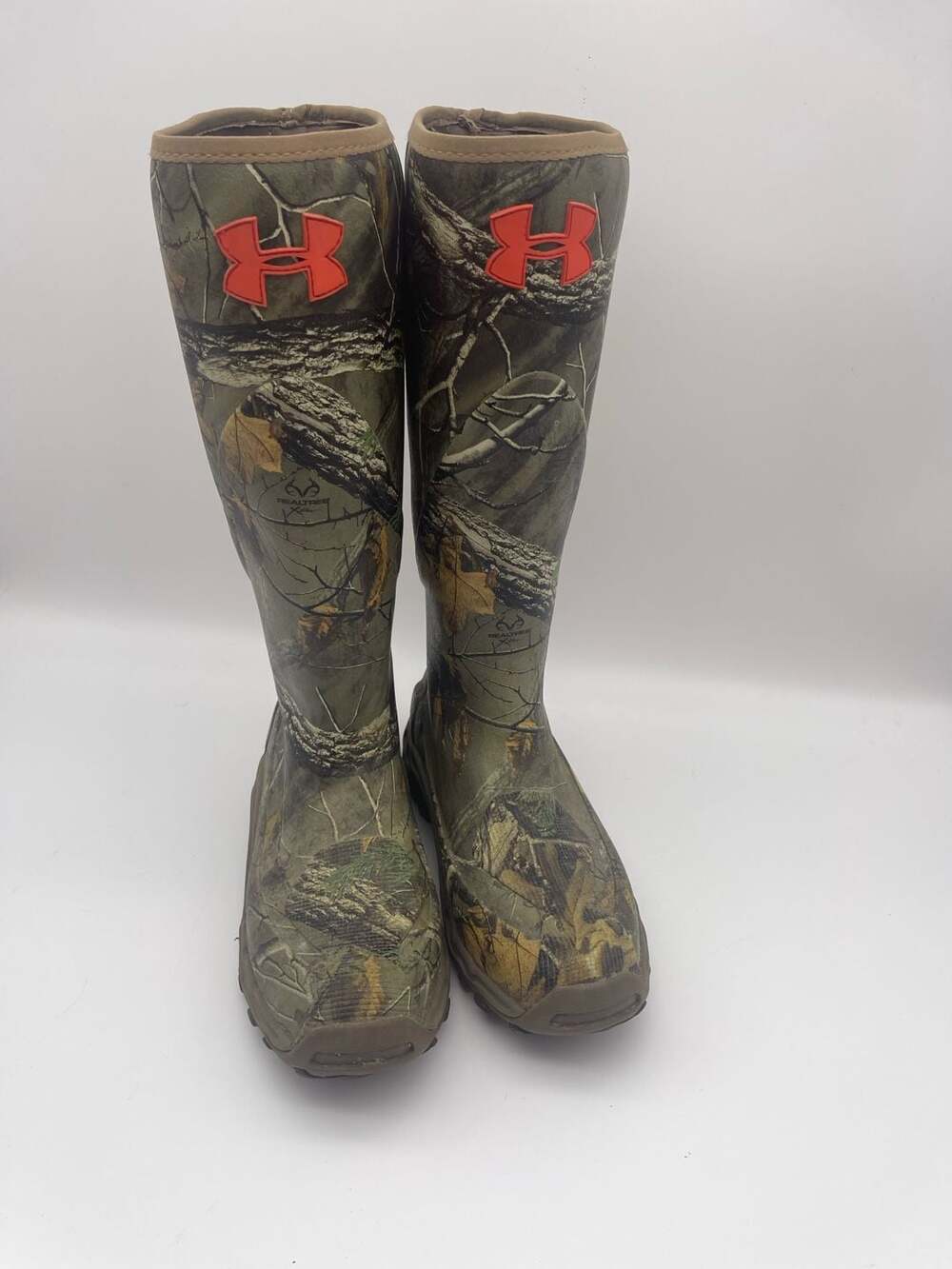 Under Armour Haw'Madillo Rubber Boots Size 8 Realtree Xtra Camo